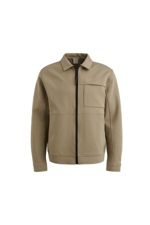 Cast Iron Zip jacket interlock sweat 8025 Brindle