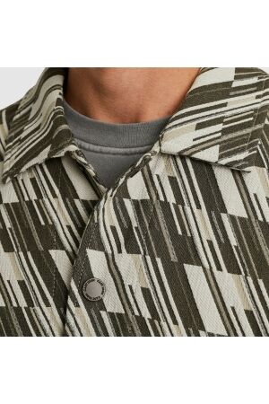 Cast Iron LONG SLEEVE SHIRT Tech Jacquard 9001 Vaporous gray
