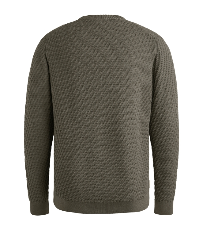 Cast Iron Crewneck regular fit cotton stretc 9133 Granite gray