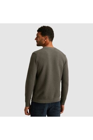 Cast Iron Crewneck regular fit cotton stretc 9133 Granite gray