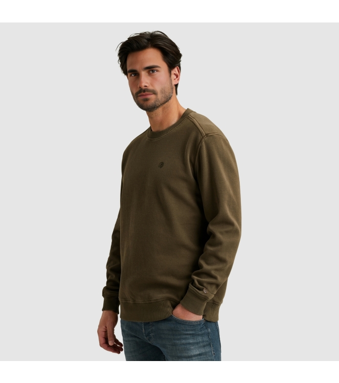 Cast Iron Long sleeve r-neck regular fit twi 6444 Crocodile