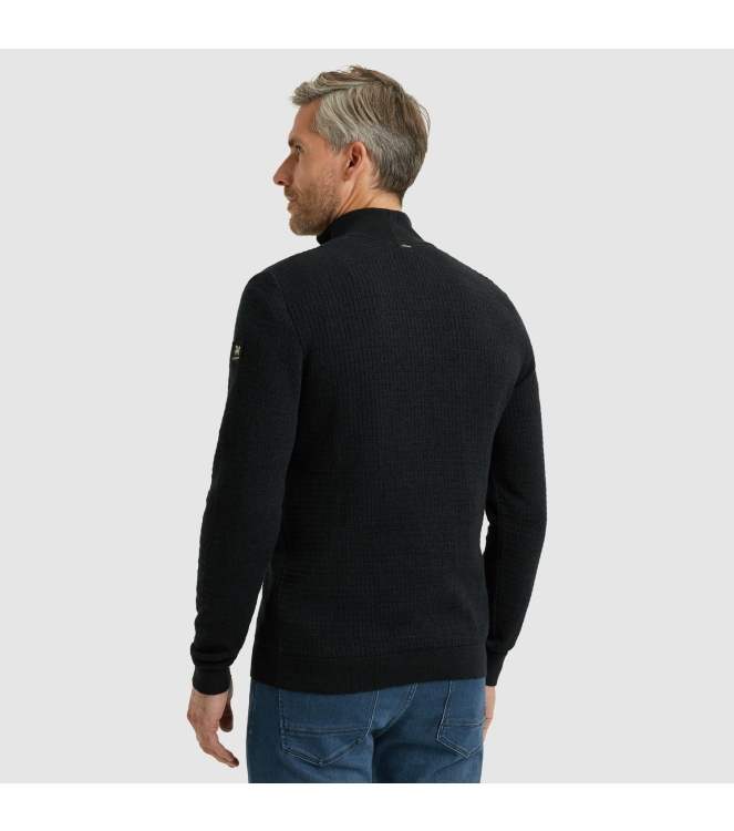 Vanguard Half zip collar cotton mouline 5073 Sky captain