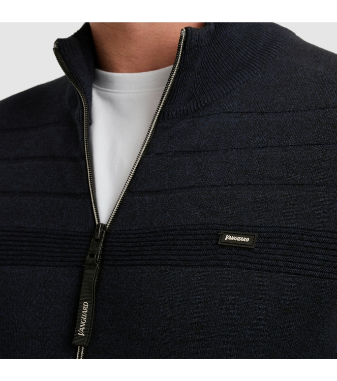 Vanguard Zip jacket cotton bonded mouline 5073 Sky captain