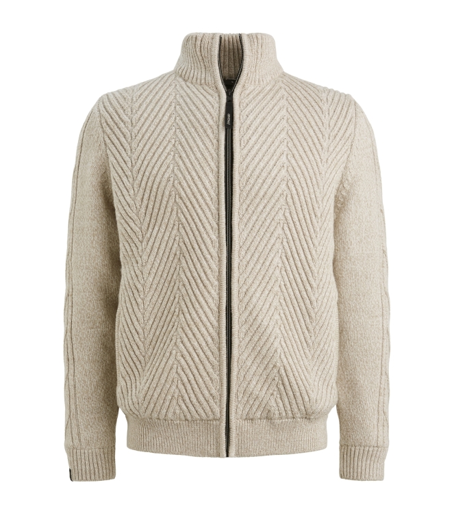 Vanguard Zip jacket wool blend 8015 Lead grey