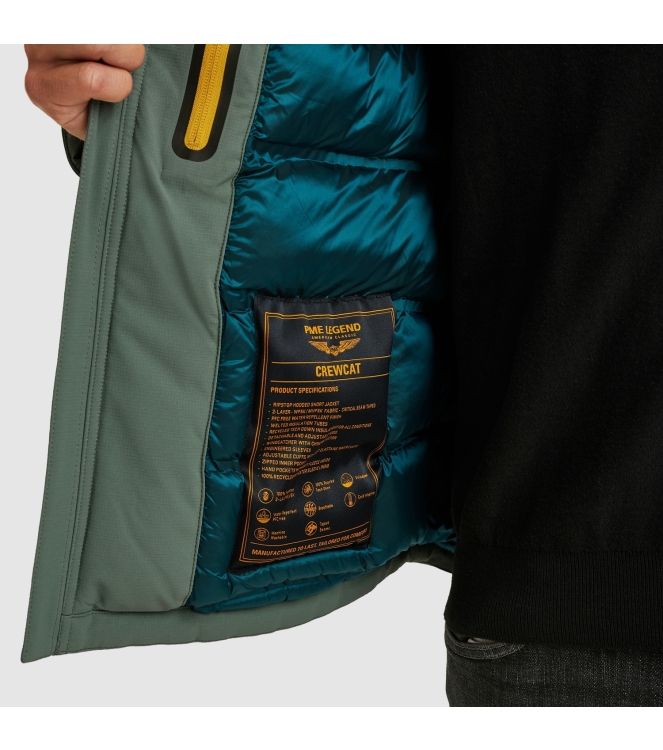 PME Legend Semi long jacket CREWCAT Ripper 6024 Balsam green