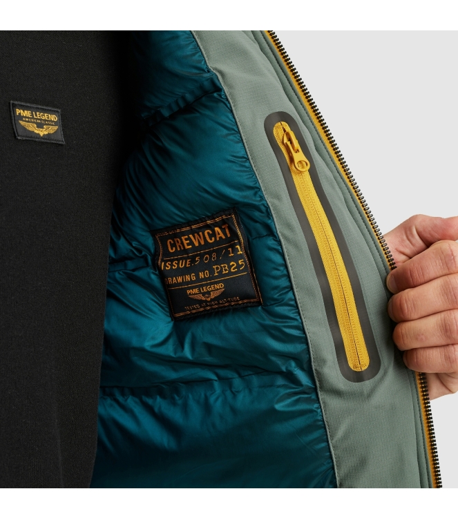 PME Legend Semi long jacket CREWCAT Ripper 6024 Balsam green