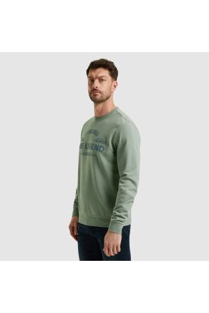 PME Legend Crewneck terry garment dyed 5226 Silver blue