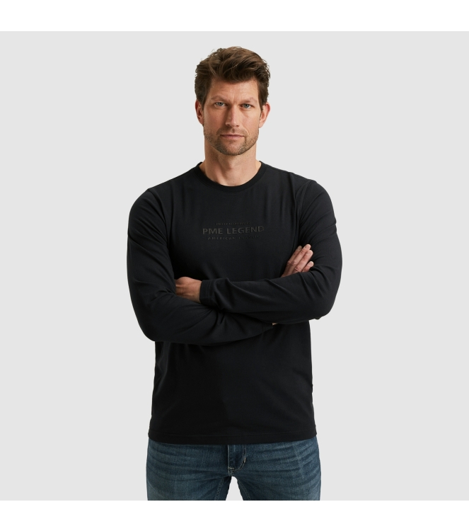 PME Legend Long sleeve r-neck cotton elastane 5281 Salute