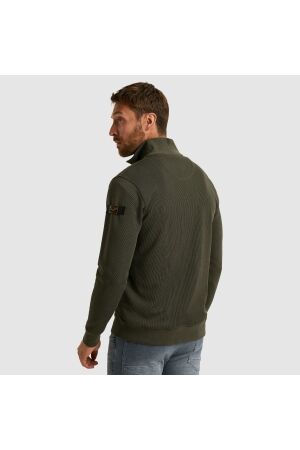 PME Legend Half zip collar knit look jersey 8039 Beluga