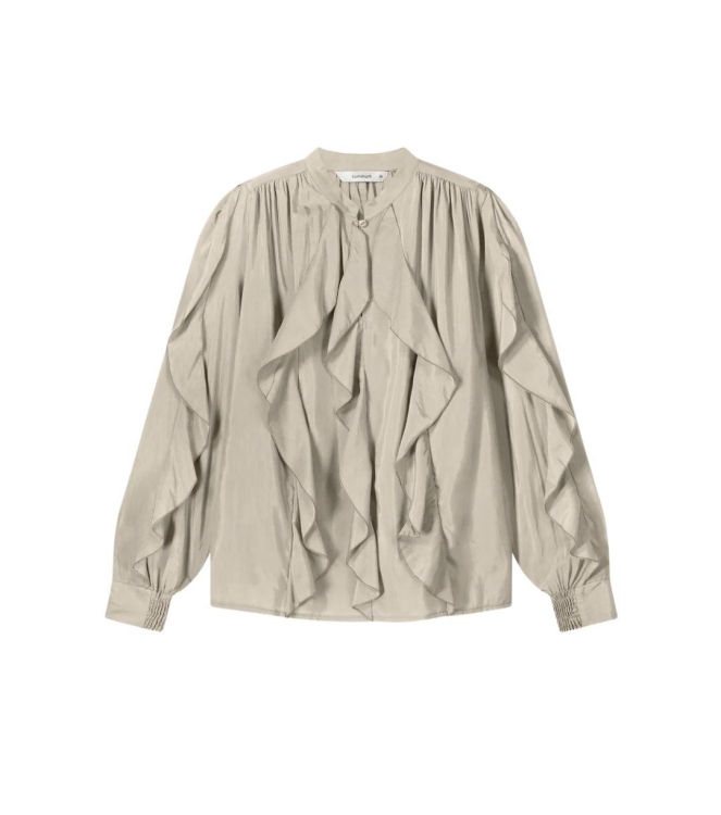Summum Woman Top cotton viscose 702 Pebble beige