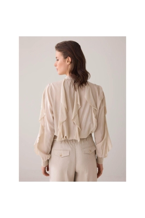 Summum Woman Top cotton viscose 702 Pebble beige