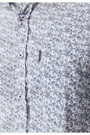 State of Art Shirt LS Print - Pop 5711 Kobalt