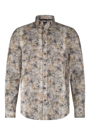 State of Art Shirt LS Print Fine 8898 Bruin
