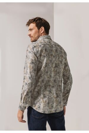 State of Art Shirt LS Print Fine 8898 Bruin