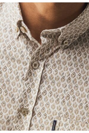 State of Art Shirt LS Print Popli 8411  Cognac