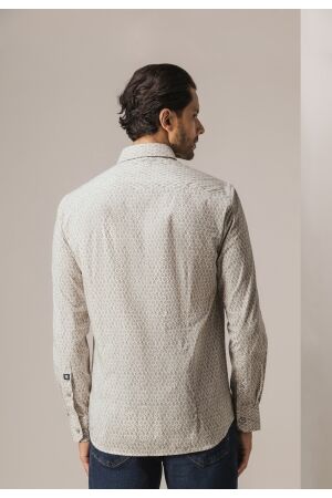 State of Art Shirt LS Print Popli 8411  Cognac