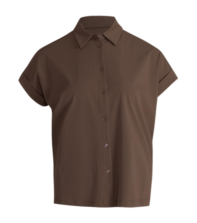 Expresso Shirt travel boxy EX105 Coffee