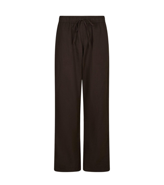 Neo Noir Sonar linen pants 676 Dark brown