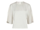 Neo Noir Liora heavy sateen blouse 621 Pearl