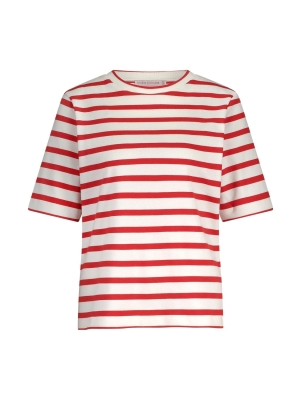 Studio Anneloes Annika stripe tshirt 1128 offwhite/peach