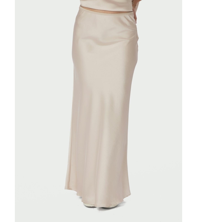 Neo Noir Vicky heavy sateen skirt 720 Champagne