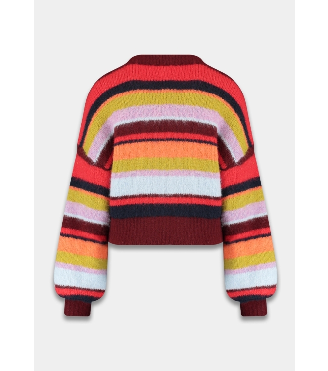 Harper and Yve NOOR-CA 1255 stripe multi racing red