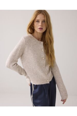 Summum Woman Cardigan wool elastane blend knit 809 Ash