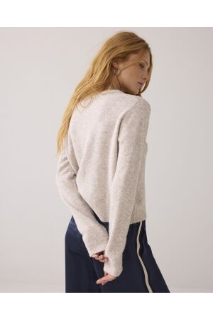 Summum Woman Cardigan wool elastane blend knit 809 Ash