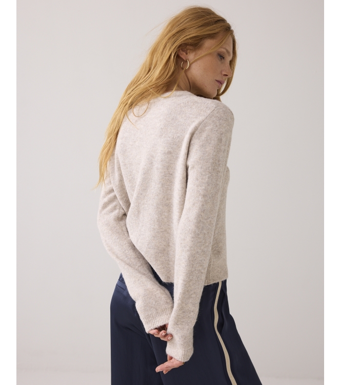 Summum Woman Cardigan wool elastane blend knit 809 Ash