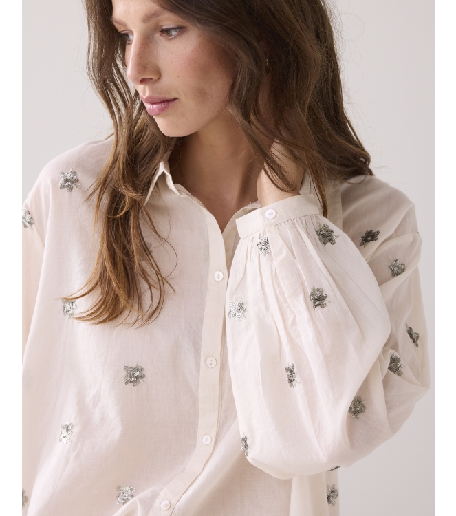 Summum Woman Blouse Scattered embro 122 Ivory