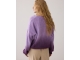 Summum Woman V-neck sweater dip dye knit 315 Sheer Violet
