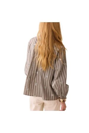 Summum Woman Blouse Stripe scattered embro 706 Funghi
