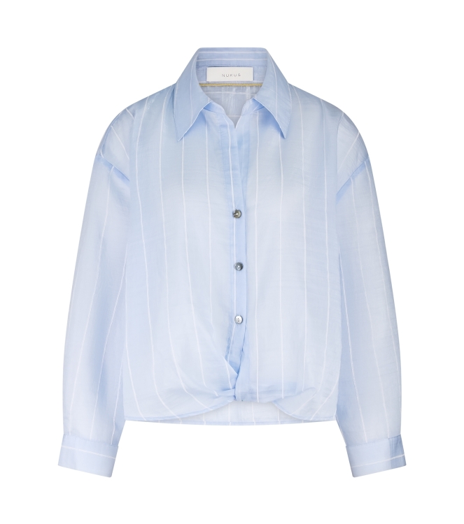 NUKUS Iris Blouse Stripe 270 ice/offwhite