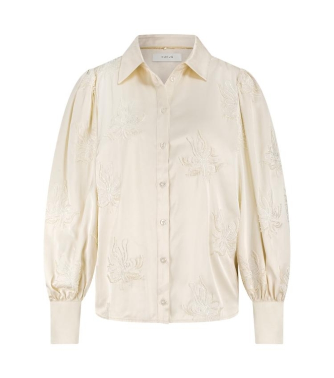 NUKUS Preston Blouse Embroidery 17 off white
