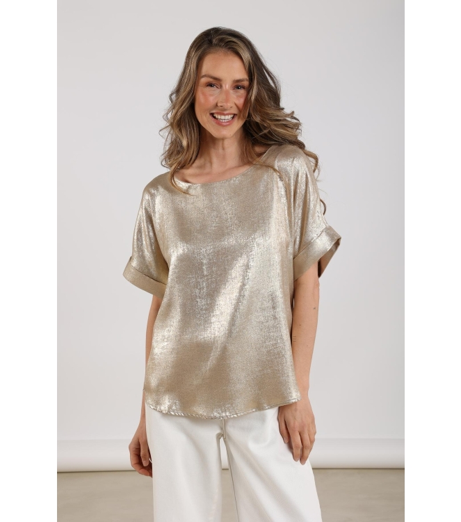 NUKUS Irene Top Shiny 4 gold