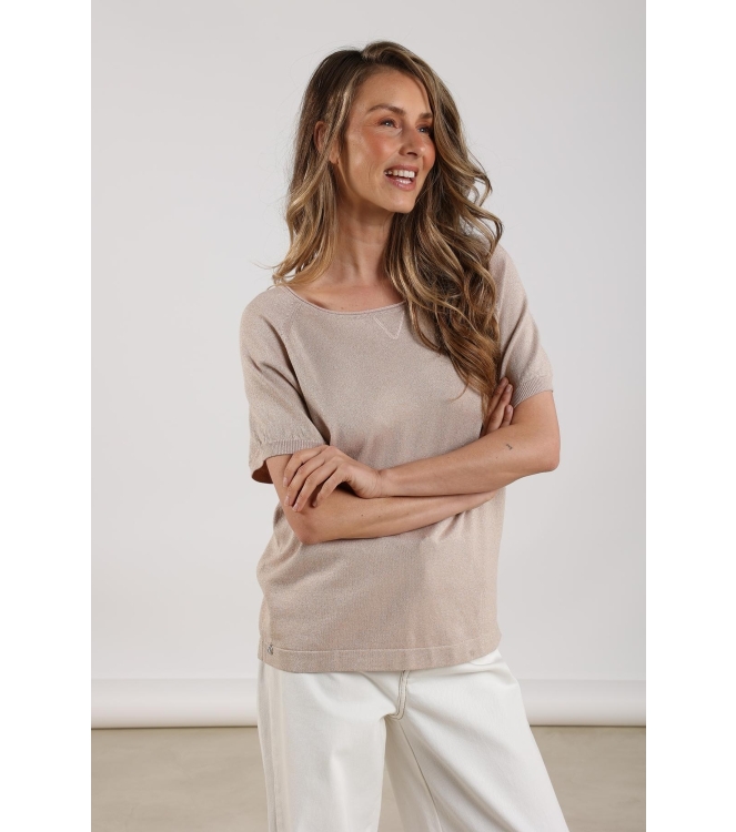 NUKUS Anita Top Lurex 266 dusty pink