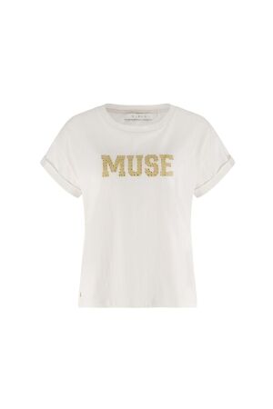 NUKUS Lou Shirt 126 offwhite/gold