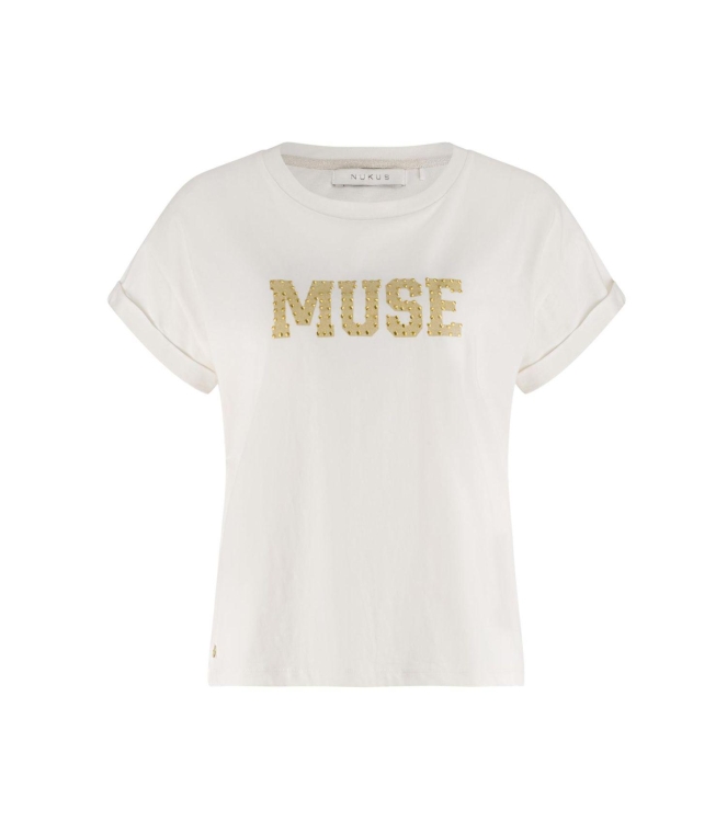 NUKUS Lou Shirt 126 offwhite/gold