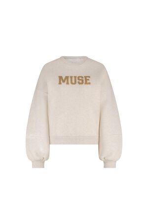 NUKUS Muse Pullover 54 sand melange
