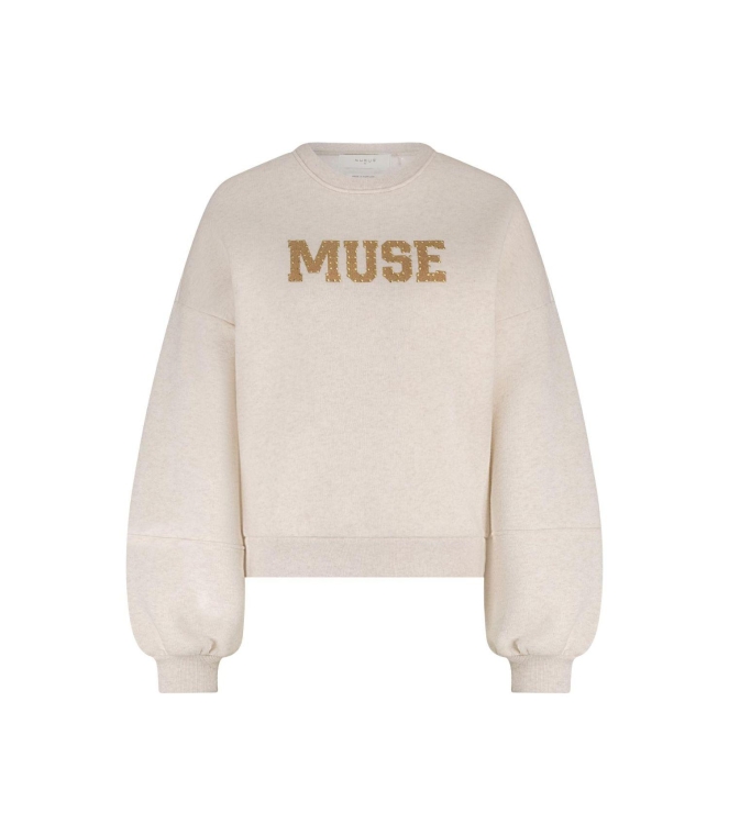 NUKUS Muse Pullover 54 sand melange
