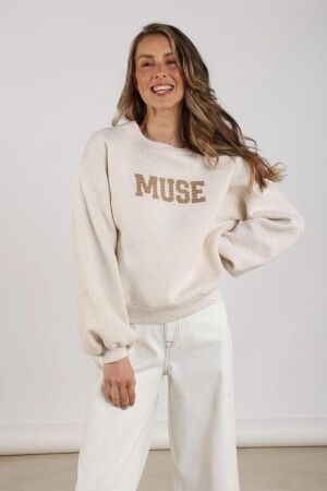 NUKUS Muse Pullover 54 sand melange