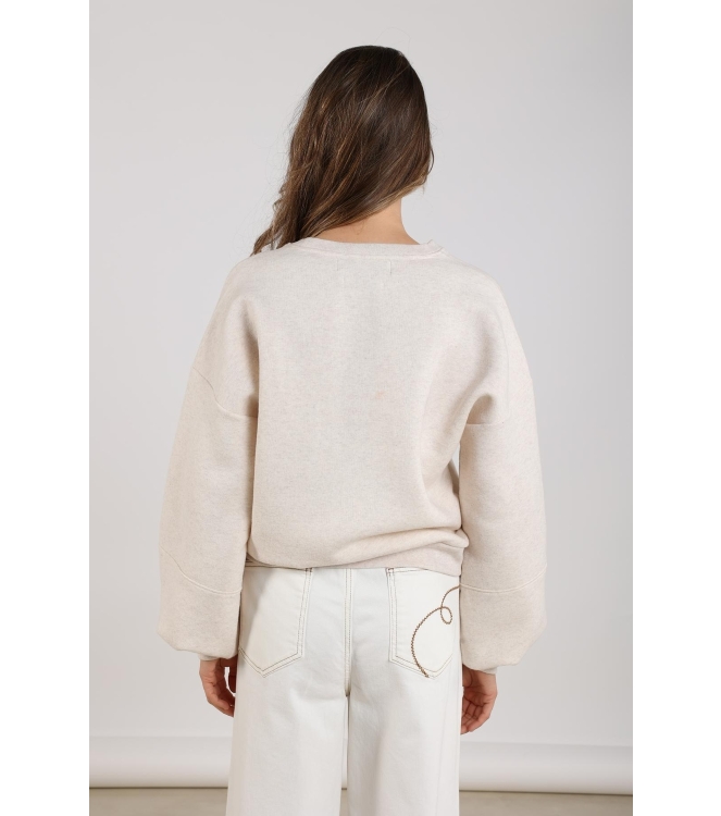 NUKUS Muse Pullover 54 sand melange