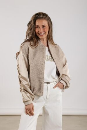 NUKUS Baltimore Jacket Satin 9 sand