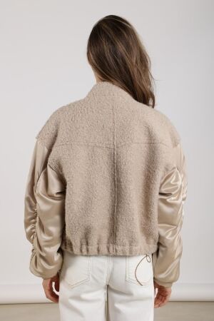 NUKUS Baltimore Jacket Satin 9 sand