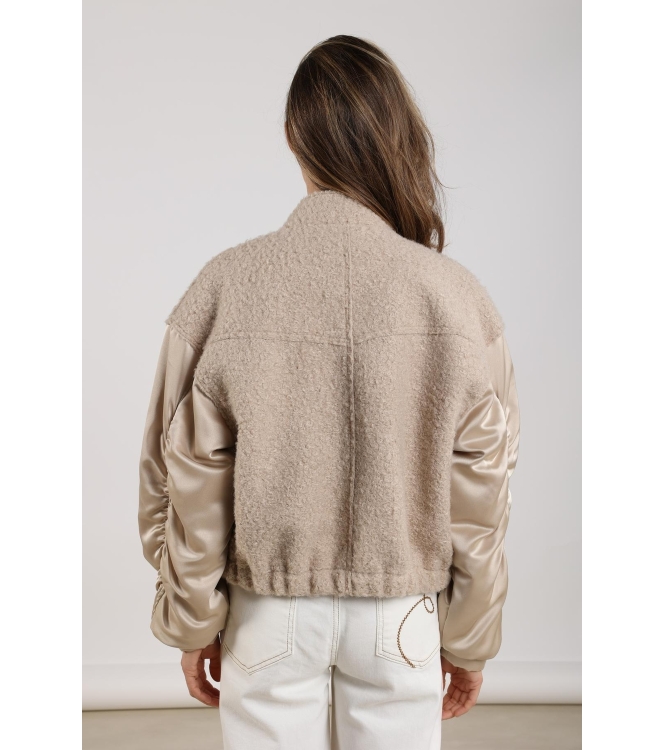 NUKUS Baltimore Jacket Satin 9 sand
