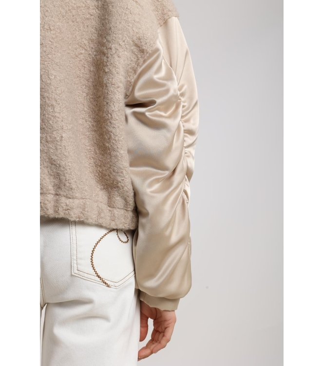 NUKUS Baltimore Jacket Satin 9 sand