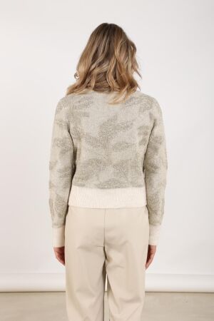 NUKUS Lia Pullover Lurex 126 offwhite/gold