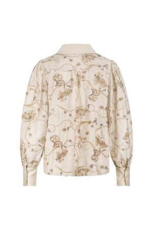 NUKUS Preston Blouse Embroidery 9 sand