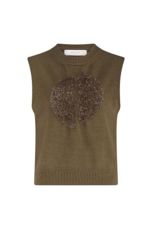NUKUS Intarsia Spencer 65 fango