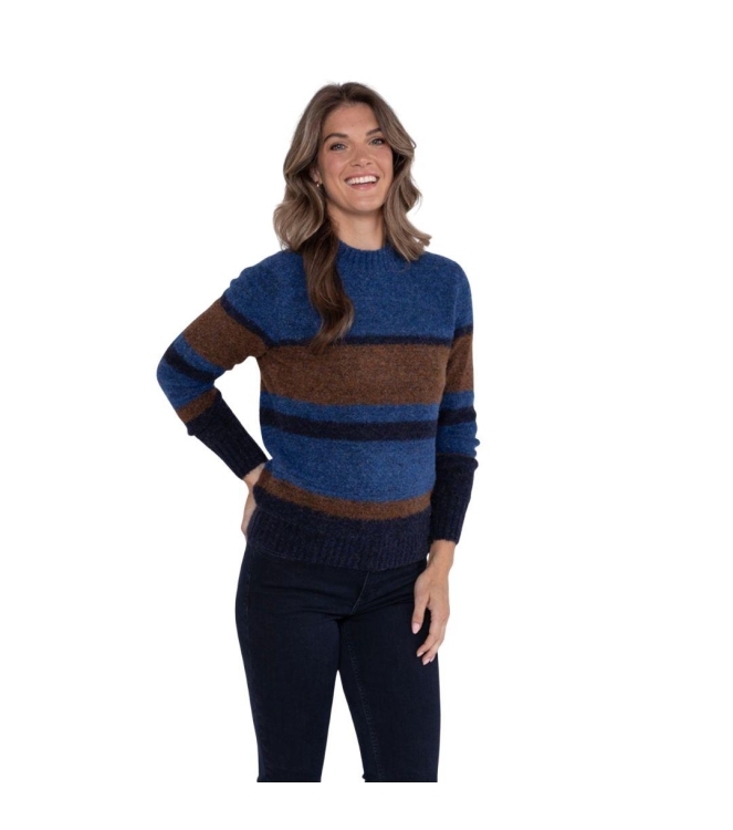 Sarto Fashion Pullover turtle p1630 dutch blue-mocca-navy
